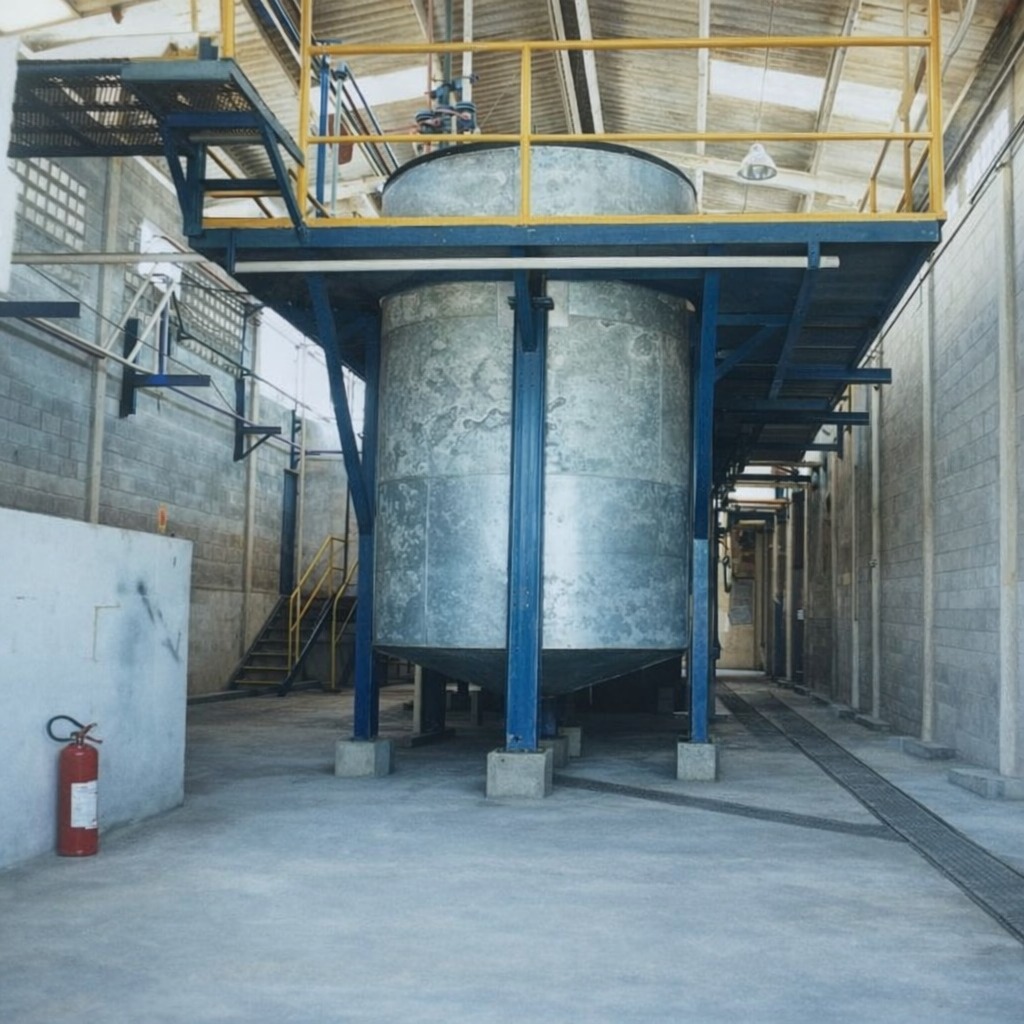 Estrutura industrial da Suzanil