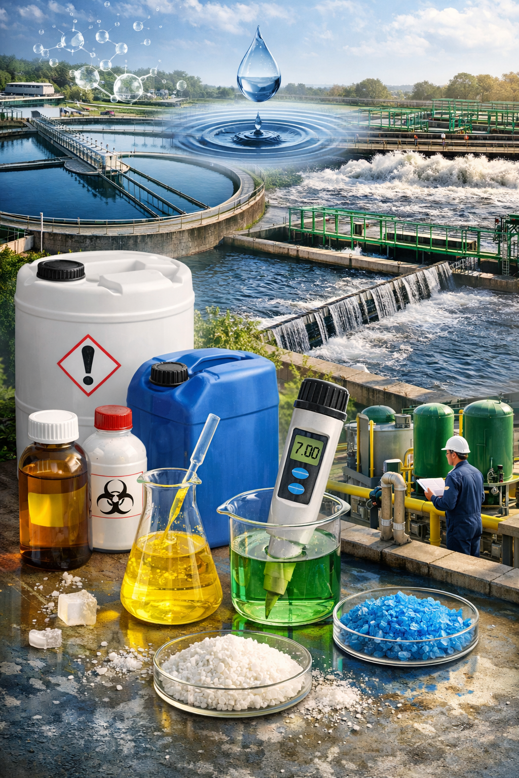 Produtos químicos, medições de processo e estrutura técnica para indústrias químicas