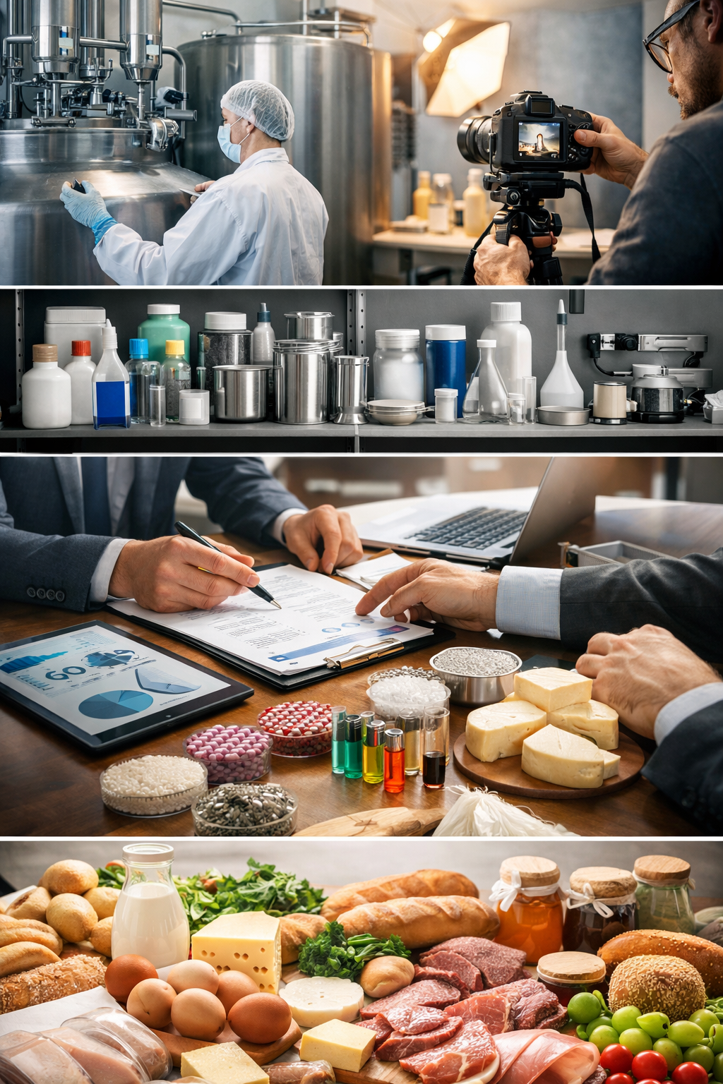 Aplicações especiais em alimentos, laboratório, fotografia e segmentos diversos